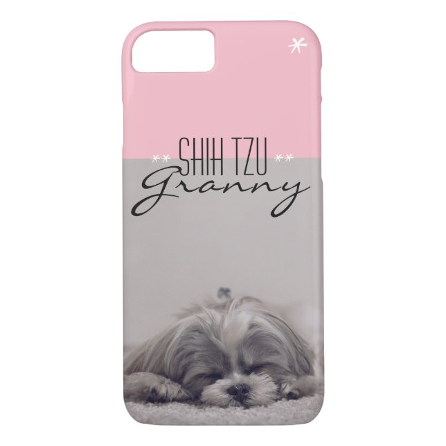 Oma Shih Tzu iPhone Fall für HundeMamas Case-Mate iPhone Hülle (Rückseite)