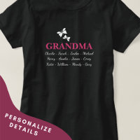 Oma Shirt mit den Namen von Großkindern