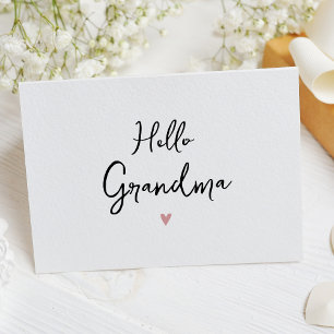 Oma Simple Pregnancy Announccard Ankündigung
