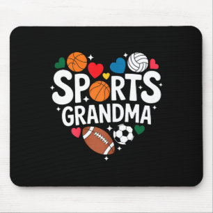 Oma Sport treibt sportliche Enkel Großmutter Mousepad