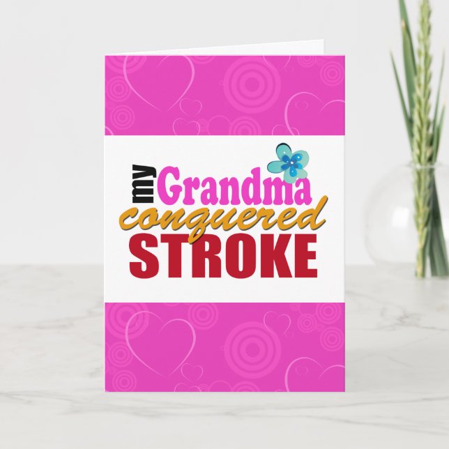Oma Stroke Dankeschön Karte (Vorderseite)
