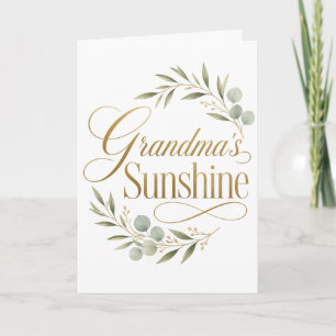 Oma Sunshine Botanische Liebe Karte