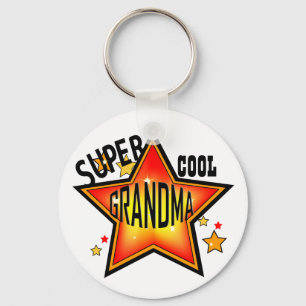 Oma Super Cool Star Großmutter Funny Schlüsselanhä Schlüsselanhänger