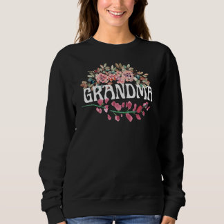 Oma Sweatshirt, Oma Pullover, blumenreich Sweatshirt
