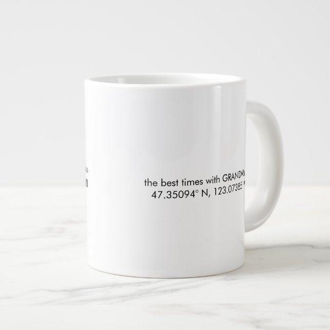 Oma-Tasse Jumbo-Tasse (Vorderseite Rechts)