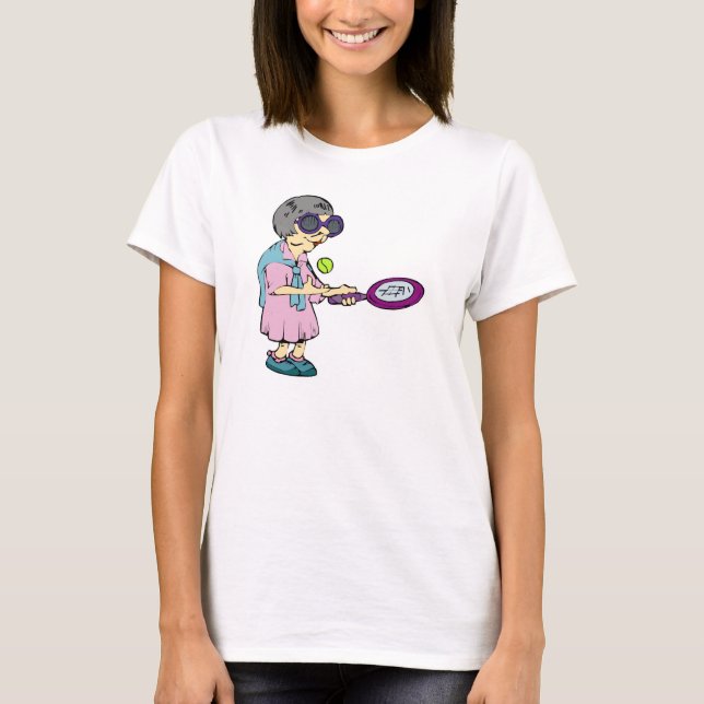 Oma-Tennis T-Shirt (Vorderseite)