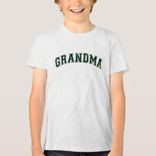 Oma Text T-Shirt - Zeige deine Liebe für Oma! Tri-Blend Shirt