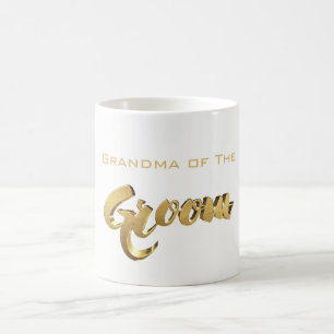 Oma the Groom Elegant Typografy Gold Text Kaffeetasse