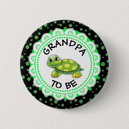 Oma to be Baby Shower Button Schildkröte Thema