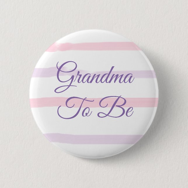 Oma to be Baby Showknopf Button (Vorderseite)