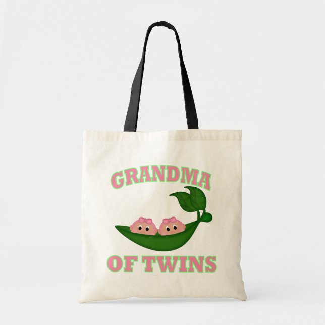 Oma to Twin Girls Tragetasche (Vorne)