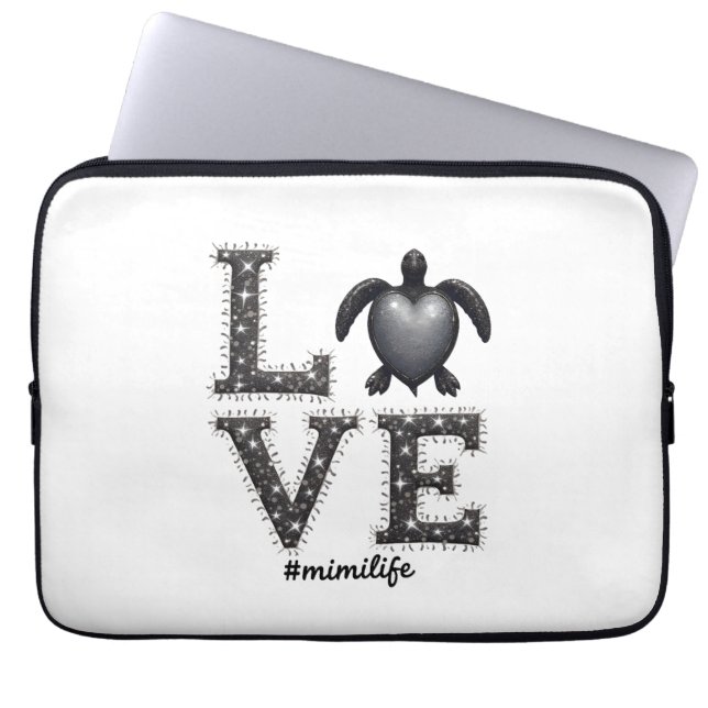 Oma Turtle - Liebe Mimi Life Sea Turtle, Mimi T Laptopschutzhülle (Vorderseite)