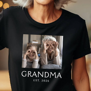 Oma Typografie Foto eingerichtet T-Shirt