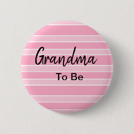 Oma, um eine rosa Kinderdusche zu sein Button