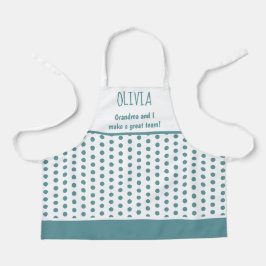 Oma und Child Aquamarin Baking Küche Schürze