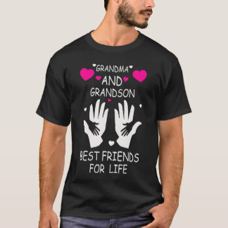 Oma und Enkel beste Freunde fürs Leben retro T-Shirt