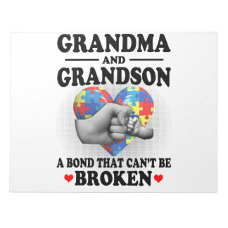 Oma und Grandson eine Bindung, die nicht gebrochen Notizblock