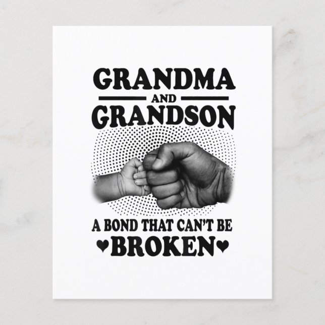 Oma und Oma Anleihe, die nicht zerbrochen werden k Flyer (Vorne)