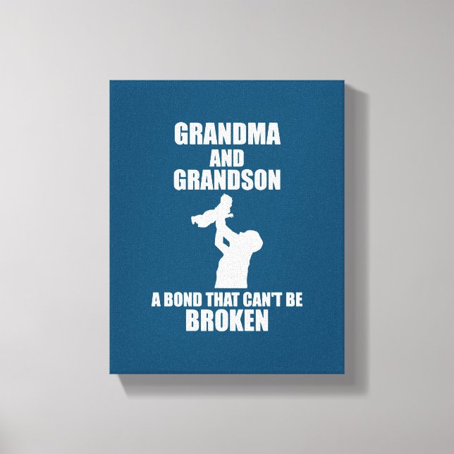Oma und Oma eine Anleihe, die nicht zerbrochen wer Leinwanddruck (Vorderseite)