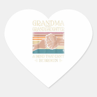 Oma und Oma-Tochter-Geschenk Herz-Aufkleber