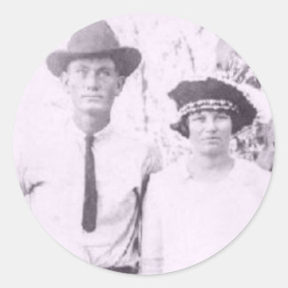 Oma und Opa Brandon Runder Aufkleber