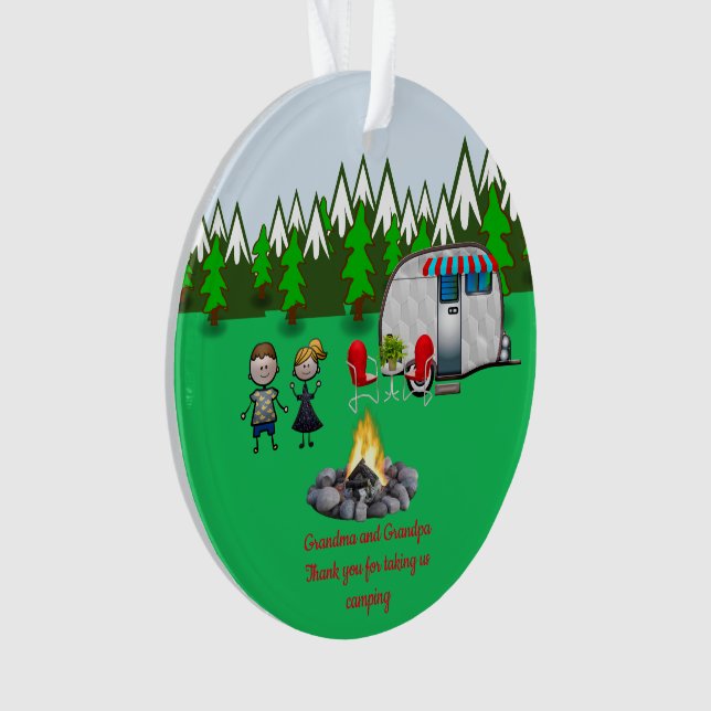 Oma und Opa Danke Ornament (Vorderseite)