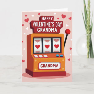 Oma Valentinstag Jackpot Karte