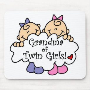 Oma von Twin Girls Tshirts and Gifts Mousepad