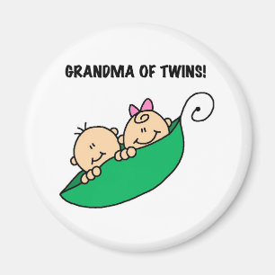 Oma von Twins Peas in a Pod Tshirts and Gifts Magnet