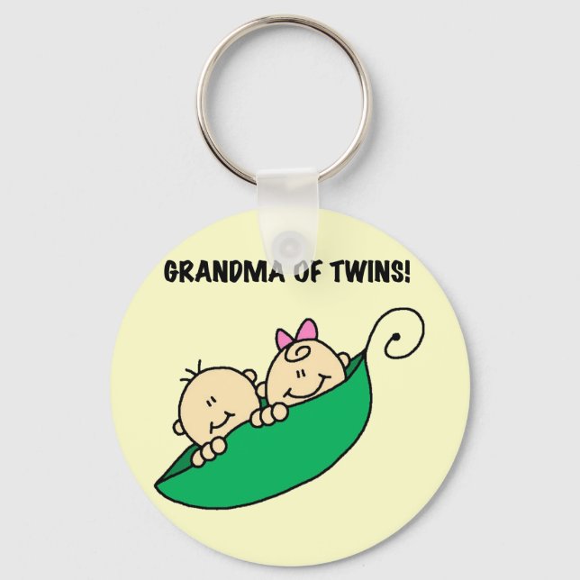 Oma von Twins Tshirts und Geschenke Schlüsselanhänger (Vorderseite)