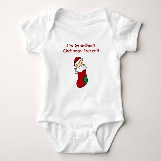 Oma Weihnachten Geschenke und Geschenke Baby Strampler (Vorderseite)