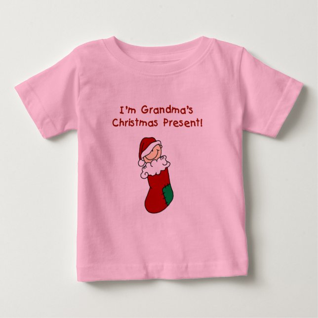 Oma Weihnachten Geschenke und Geschenke Baby T-shirt (Vorderseite)