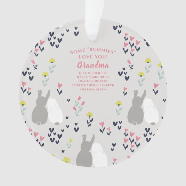 Oma Weihnachten Sonnenstrahlen von Kindern Ornament (Vorderseite)