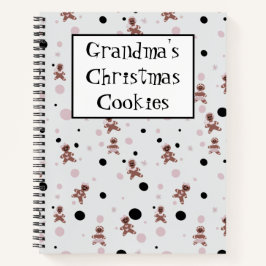 Oma Weihnachts-Kochrezepte Gemustert Notizbuch