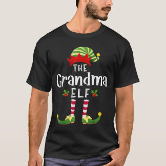 Oma Weihnachtself passendes Schlafanzug X-Mas-Part T-Shirt