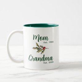Oma Weihnachtsfeiertag Keepake Custom Zweifarbige Tasse