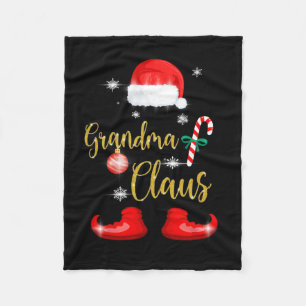 Oma Weihnachtsmann Lustige Familien-Weihnachts-PJs Fleecedecke