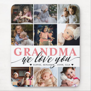 Oma wir Liebe Sie FotoCollage Mousepad