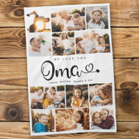 Oma Wir Liebe Sie hören Moderne FotoCollage