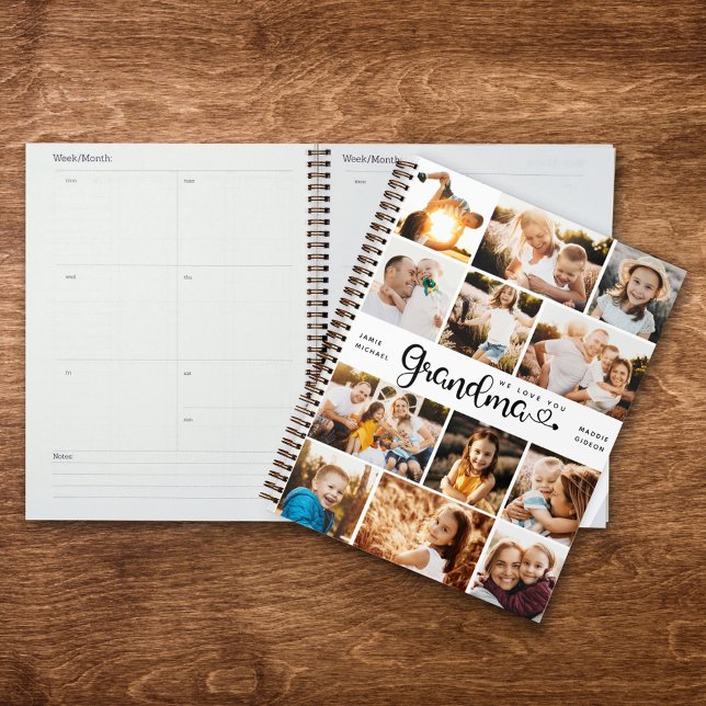 Oma Wir Liebe Sie hören Moderne FotoCollage Planer (Von Creator hochgeladen)