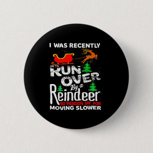 Oma wurde von einem Rentier überfahren Weihnachten Button