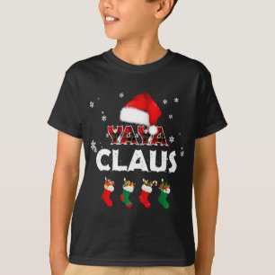 Oma Yaya Claus Weihnachtsmannmütze Funny Christmas T-Shirt