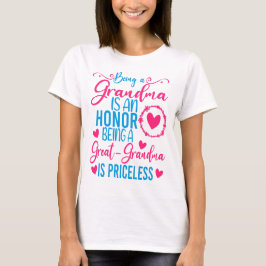 Oma zu sein ist eine Ehre, Großopma zu sein T-Shirt