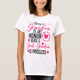 Oma zu sein ist eine Ehre, Großopma zu sein T-Shirt