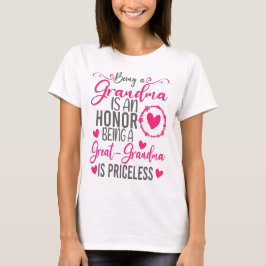 Oma zu sein ist eine Ehre, Großopma zu sein T-Shirt
