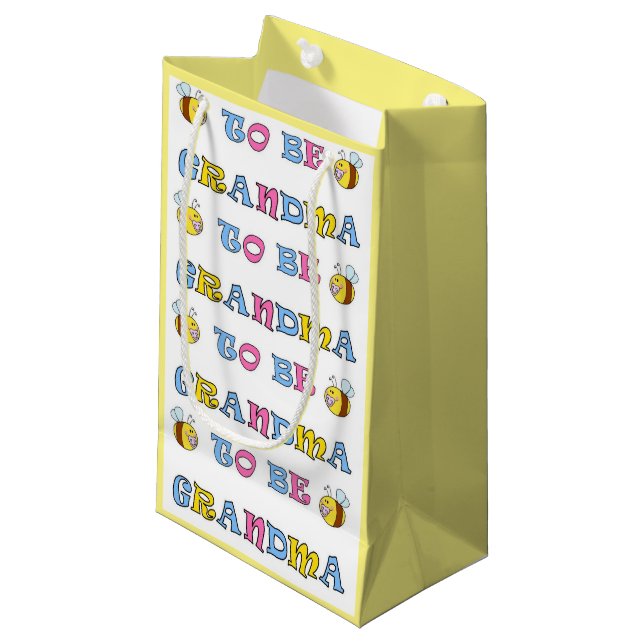 Oma zu sein kleine Geschenktasche Kleine Geschenktüte (Vorderseite Schrägansicht)