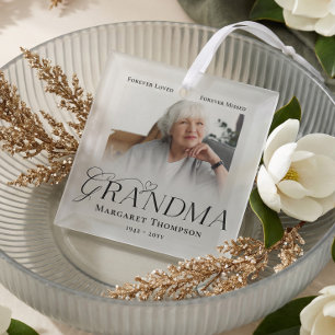 Oma zum Gedenken Erinnerungsfoto Andenken Ornament Aus Glas