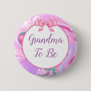 Oma zum Kinderdusche pink & Lila Button