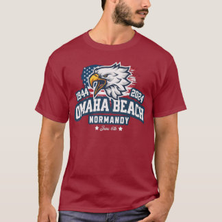 Omaha Beach 1944 2024 D-Day 80 T-Shirt