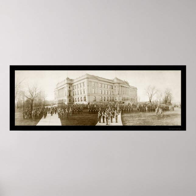Omaha High School Foto 1914 Poster (Vorne)